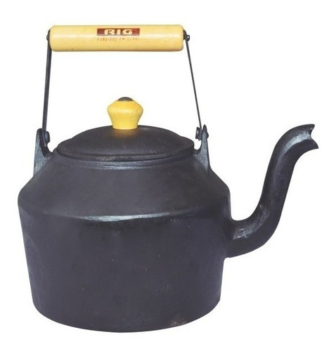 Chaleira Ferro Fundido 2 Litros Com Alça 25x15cm