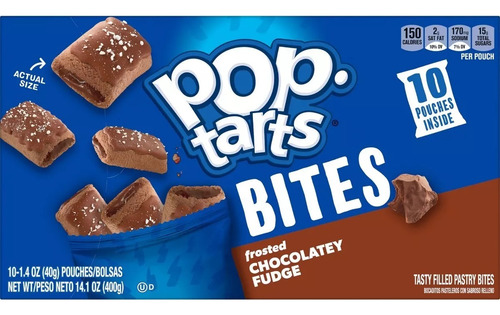 Poptarts Baked Pastry Bites Frostedchocolate Fudge 400g 10pz