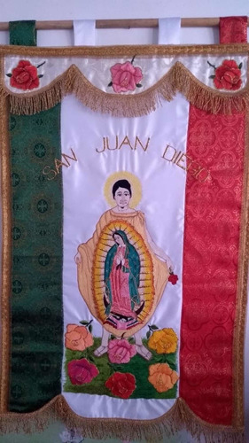 Estandarte Bordado Virgen De Guadalupe