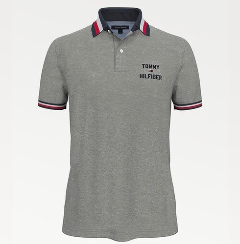 Polo Tommy Hilfiger Gris