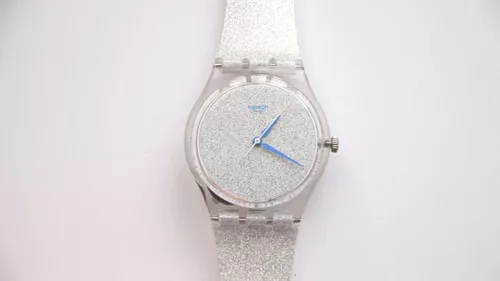 Reloj Swatch Ge250 Snowshine Glitter Dama Agente Oficial