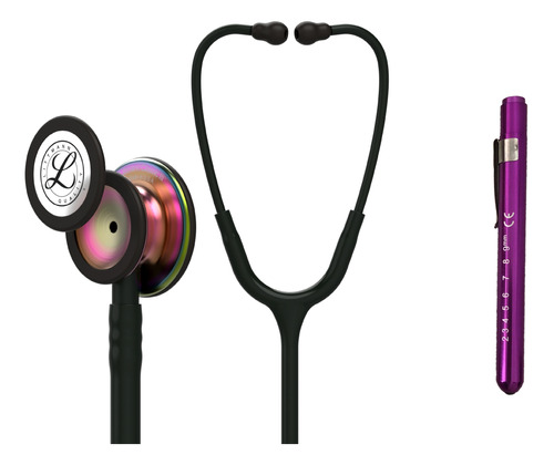 Fonendoscopio 3m Littmann Classic 3 Black Rainbow + Linterna