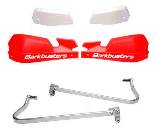 Cubre Manos Aluminio Bmw G 650 Gs Rojos