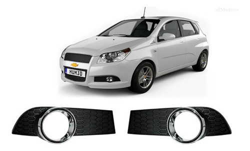 Bisel Neblinero Chevrolet Aveo Hatchback 2009 A 2013 Par