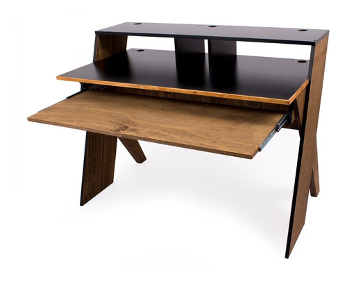 Mueble Para Home Studio Cz120 Negro - Roble