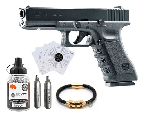 Pistola Glock 17 Gen 3 Blowback Postas 177 Co2 Bbs Retroceso