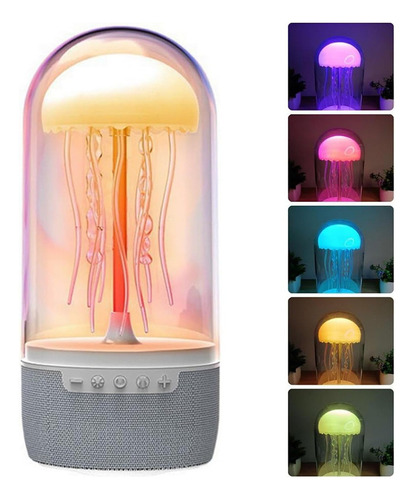 Para Lámpara De Medusa De 7 Colores Con Altavoz Bluetooth