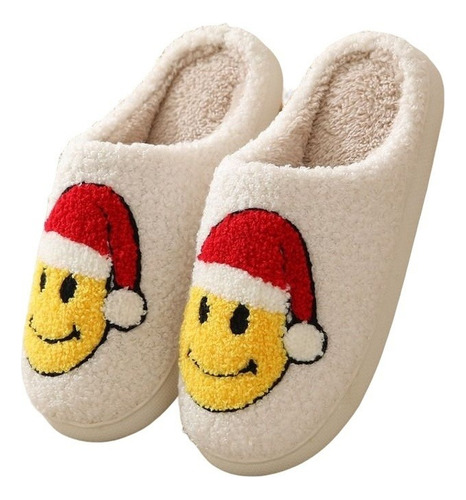 Pantuflas De Algodón Afelpado Smile Winter