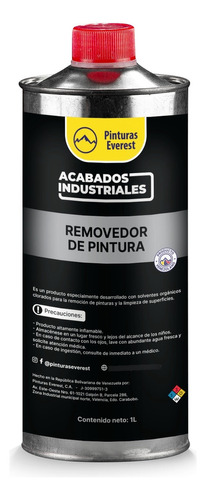 Removedor De Pinturas Litro Industrial Everest 