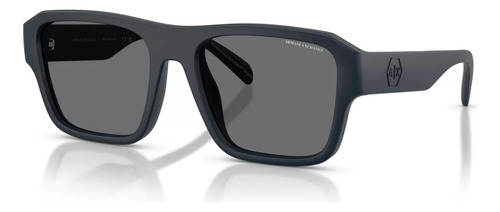 Lentes Anteojos Sol Aarmani Exchange Ax4154su Lente Gris Varilla Azul Armazón Azul Diseño 837187-56-l