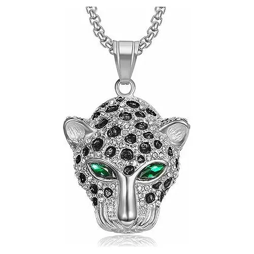 Tjojoyful Collar De Pantera Negra Para Hombres Y Mujeres Col
