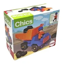 Comprar Camion Volcador Con Muñeco Articulado Chics Antex 9901 Color Azul\u002FNaranja