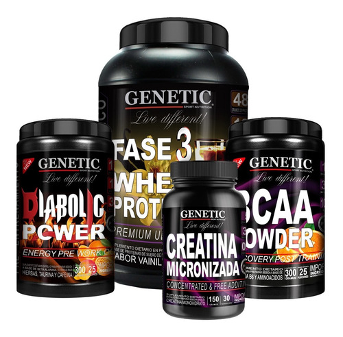 Proteina Fase 3 Diabolic Aminos Bcaa Powder Creatina Genetic