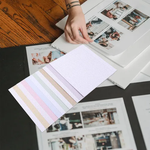 Papel Para Álbumes De Fotos Para Revistas, 24 Hojas