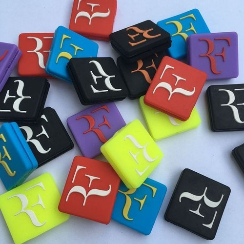 Antivibrador Raqueta Tenis Roger Federer Logo Colores X5