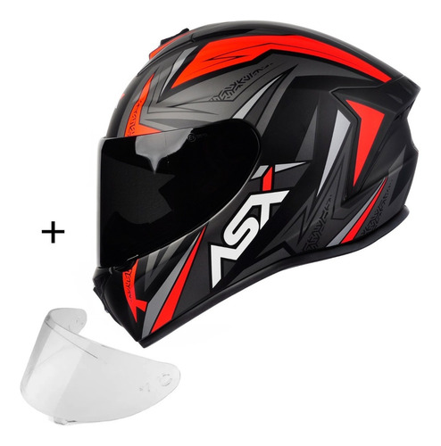 Capacete Moto Axxis Draken Vector + Viseira Extra