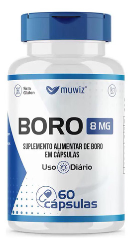 Boro 8mg 60 Cápsulas 400mg Muwiz