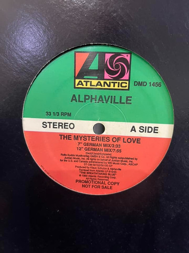 Alphaville - The Mysteries Of Love (12 , Promo)