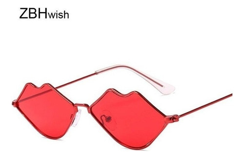 Nueva Moda Labios Gafas De Sol Mujer Lujo Sexy Señoras Rojo