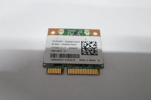 Pci Wireless + Bt Ar5b225 Samsung Np275e4e Np270e4e Np300e4c