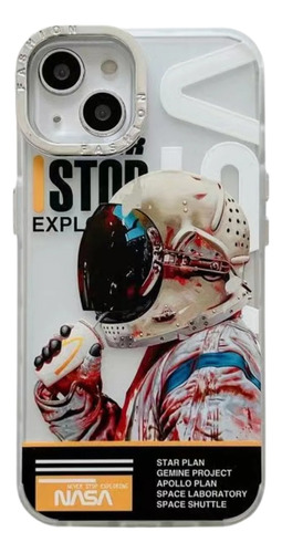 Protector Case Diseño Astronauta Para iPhone 15 - Cover Co