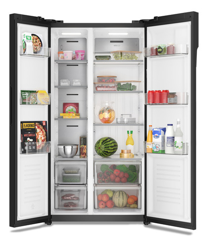 Refrigerador 525l No Frost Side By Side Inverter Es5gb Black