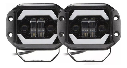 Par Faros Led 5 Emportrables Alto Y Bajo H4 Con Drl Ámbar