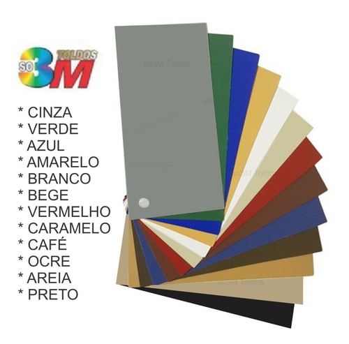 Imagem 2 de 6 de Lona Toldo Multicores Dupla Face 2,90m (l) X 3,10 (a)