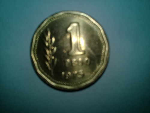 Moneda 1 Peso Argentina 1975 Con Lagrima En Formacion