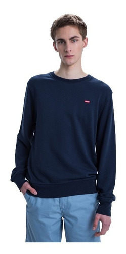 Imagen 3 de 4 de Buzo Levis Hombre Cuello Redondo Azul Crew Sweatshirt