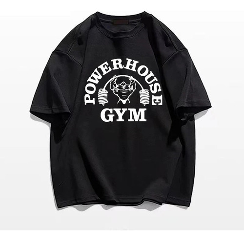 Rii Camiseta De Algodón Con Estampado Gráfico Gym Powerhouse