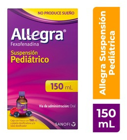 Allegra 150 Ml Suspension Antihistiminica Infantil 6 Mg/ml