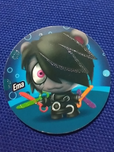 Tazos 2013 Super Funki Punky Glass Glitter #57 Ema (Usado)