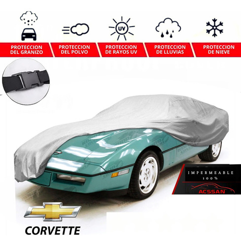 Recubrimiento Cubreauto Eua Con Broche Corvette C4 1988