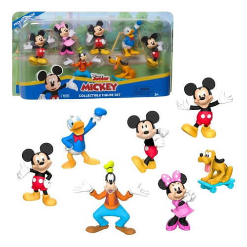 Juego De 7 Figuras Coleccionables Disney Junior Mickey