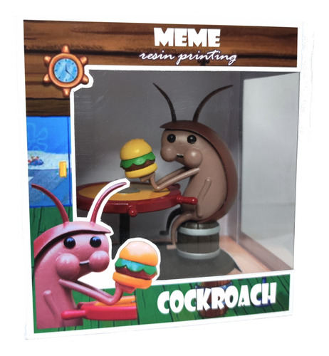 Cucaracha De Bob Esponja, Figura Meme, Impresión 3d C/caja 