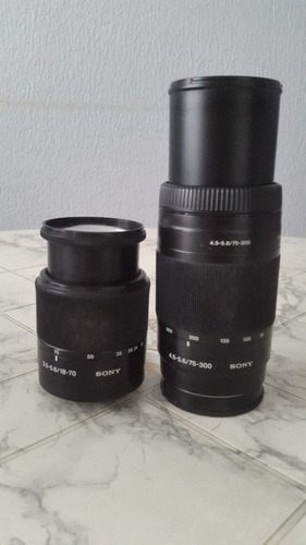 Lente 4.5-5.6 75-300mm Y Lente 3.5-5.6 18-70mm Marca Sony