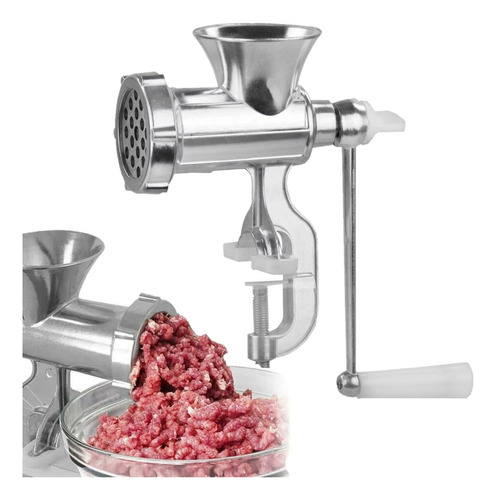 Moedor Maquina Manual De Moer Carne Moída N° 10 Com Manivela