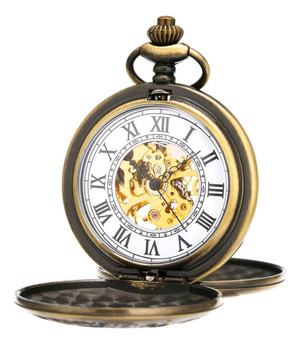 Manchda Reloj De Bolsillo Mecanico Vintage Para Hombres Y Mu