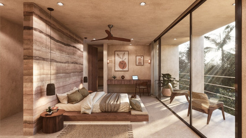 Departamento En Venta En Tulum, Quintana Roo, Aflora, Rodeado De Una Bella Laguna Artificial