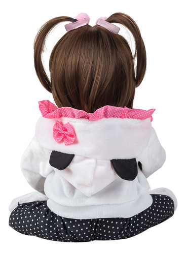 Brastoy Muñecas Panda De Silicona Bebé Reborn Princesa 48cm