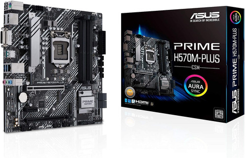 Asus Prime H570m-plus/csm Lga1200 (intel 11th/10th Gen) M...