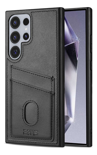 Funda De Piel Sintética Con Ranura Para Tarjetas Para Samsung Galaxy S20 S21 S22 S23 S24 S25 Plus Ultra S20fe S21fe S23fe S24fe S25edge