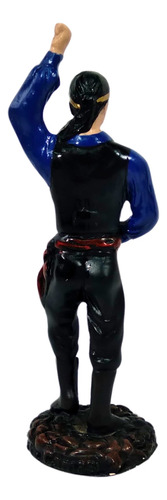 Estatueta Decoração Cigano Azul 18cm