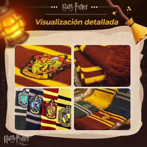 Harrypotter, Griffindor,slytherin, Hermione Bufanda De Punto Slytherin Rayas M