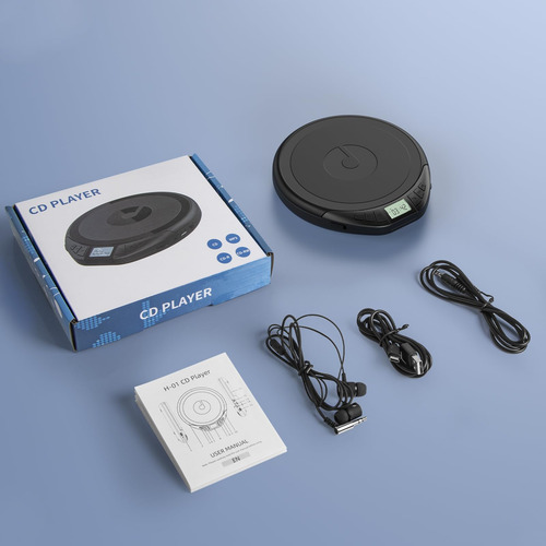 Reproductor De Cd Portátil Gueray Cd Walkman Con Pantalla Lc