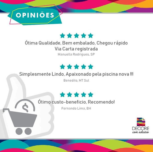 Adesivos Pastilhas Decorativas Sala Cozinha Quarto | 100 Und