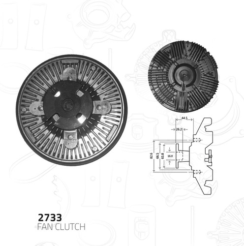 Fan Clutch  Ford E-150 Econoline V8 5.0l 1987-1996