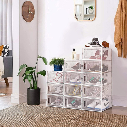 Imagen 8 de 10 de Caja Para Zapatos Plegable Transparente Xl
