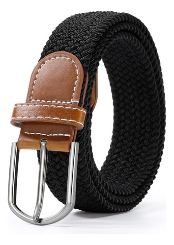 Cinturón Trenzado Unisex De Lona Casual Juvenil De 115 Cm